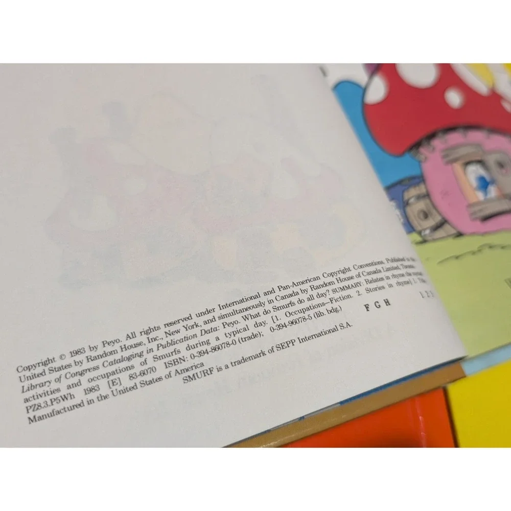 Dr Seuss Book Lot The Cat in‎ the Hat (1957) Hardcover) 60's Bearstain Smurfs